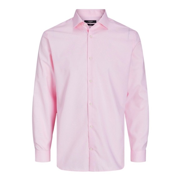 2/60$ Men’s JACK&JONES pink slim fit buttoned PARKER SHIRT size Large NWT - Picture 2 of 14